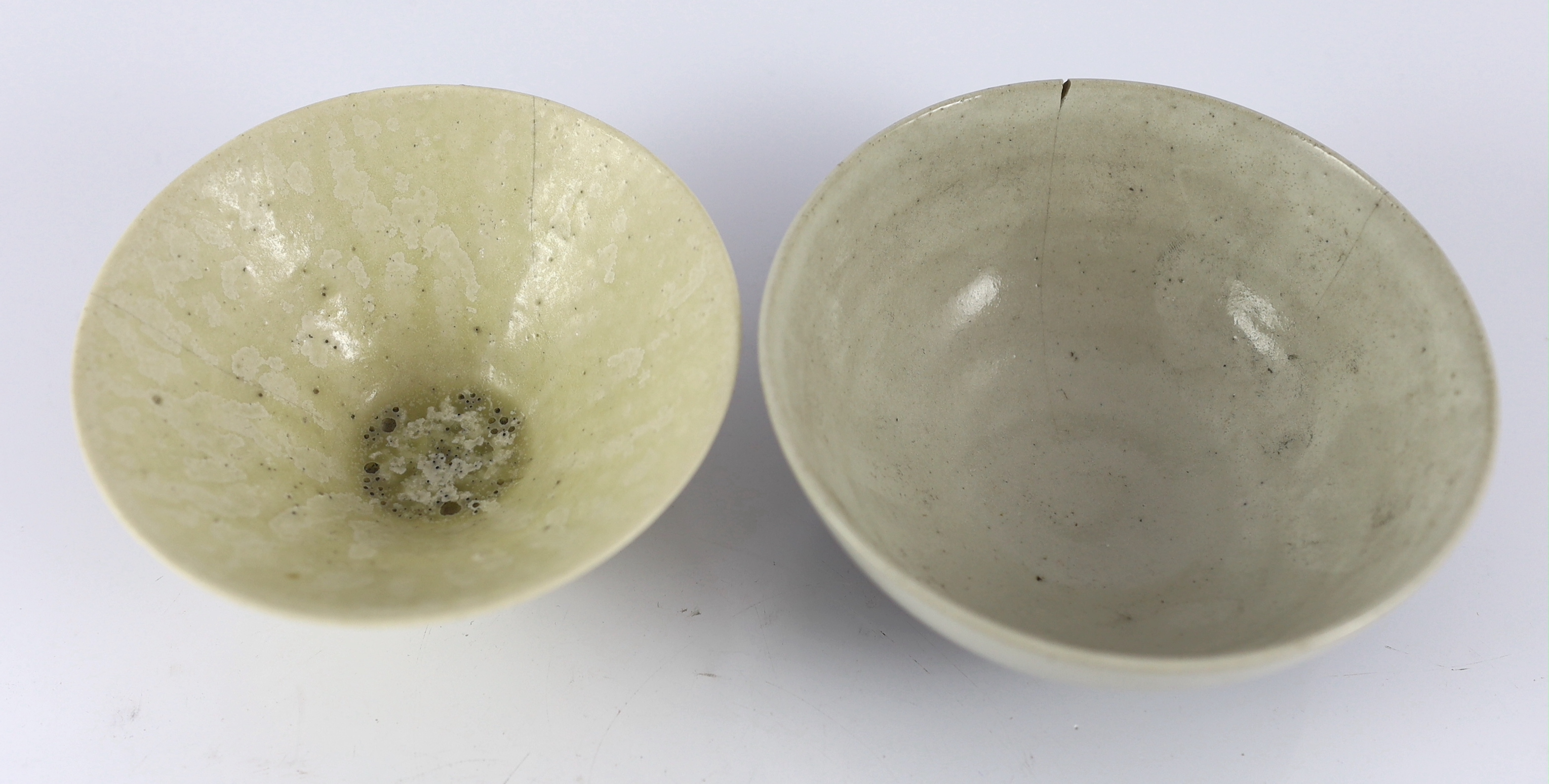 Dame Lucie Rie D.B.E. (1902-1995) and Hans Coper (1920-1981), a pair of stoneware bowls and a third stoneware bowl by Dame Lucie Rie